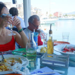 GREECE: Dining by the water at Ammos restaurant in Mikrolimano