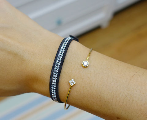 Les Interchangeables bracelet with swarovski