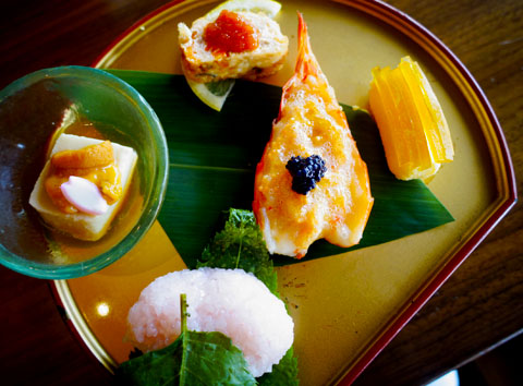 Pan Pacific Keyaki Japanese restaurant - spring kaiseki menu