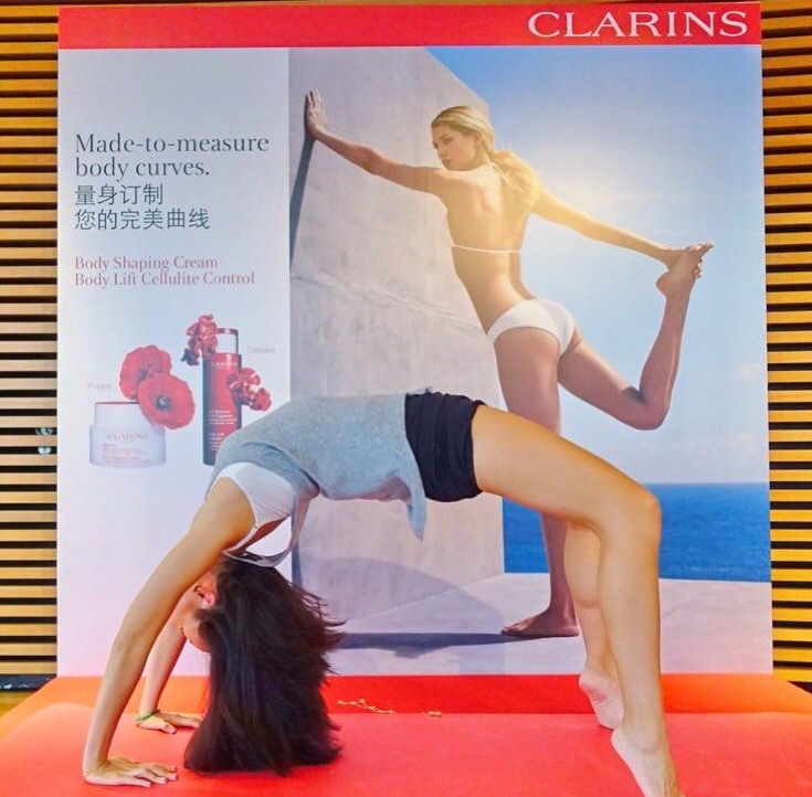 Clarins MadeToMeasure with Yoga Lab
