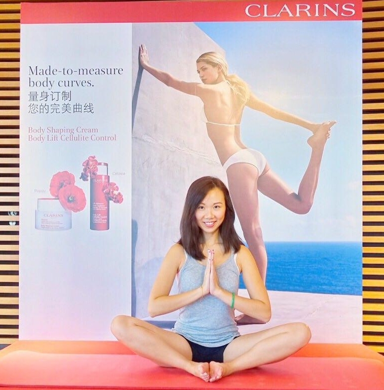 Clarins MadeToMeasure with Yoga Lab
