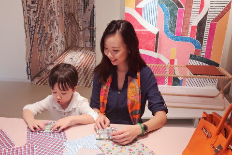 Hermès Through The Walls paper party origami for kids