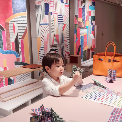 Hermès Through The Walls paper party origami for kids